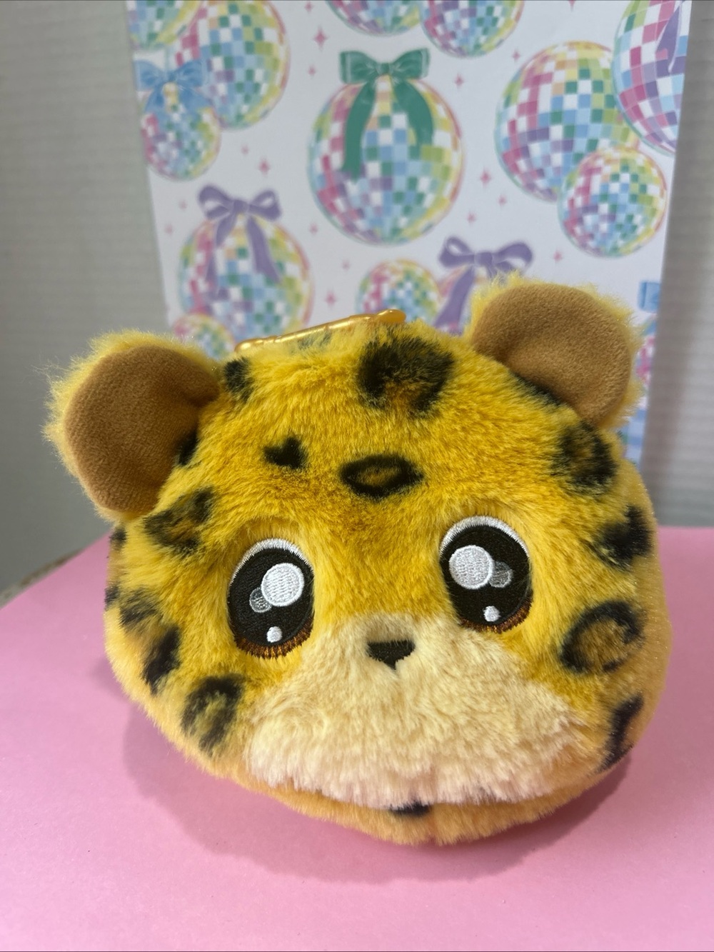 Na! Na! Na! Surprise Cheetah Plush Mini Zipper Bag 2020 Jaguar Charm Bag Purse